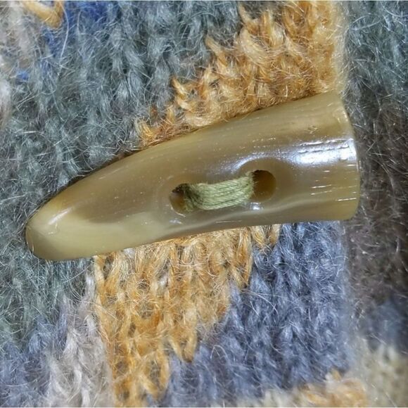 Vintage Susan Bristol Mohair Wool Toggle Sweater Jacket Cardigan Oversized Small - Picture 7 of 13